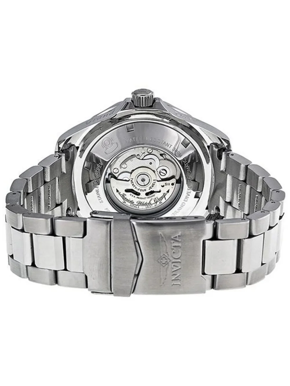 NWT Invicta Grand Diver Blue Dial Stainless Steel Men's Watch
